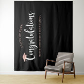 Tenture Fête de fin d'études Rose Gold Félicitations (En situation)