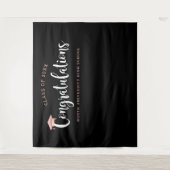 Tenture Fête de fin d'études Rose Gold Félicitations (Devant)