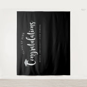 Tenture Fête de fin d'études Silver Black (Devant)