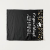 Tenture Fête de graduation moderne arrière-plan Streamers  (Devant (Horizontal))