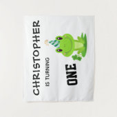 Tenture Fête de Grenouille Premier Anniversaire Marais Ver (Devant)