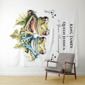 Tenture Fête de jardin décontractée pour les 10 ans de mar (En situation (horizontale))