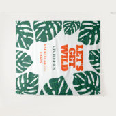 Tenture Fête de la bachelorette tropicale sauvage (Devant (Horizontal))