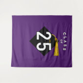 Tenture Fête de la graduation 2025 - fond photo (Devant (Horizontal))