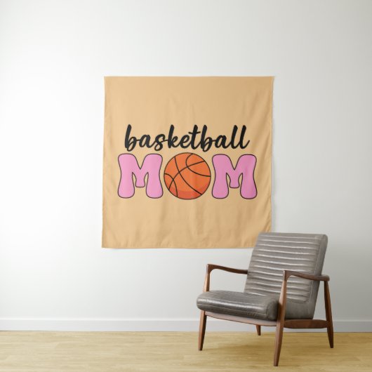Tenture Fête de la mère mère du basket-ball (En situation)