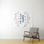 Tenture Fête de l'Indépendance 4 juillet patriotique améri (En situation (horizontale))