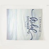 Tenture Fête de mariage aquarelle océanique nautique (Devant (Horizontal))