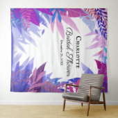 Tenture Fête de mariage avec fond tropical aquarelle avec  (En situation (horizontale))