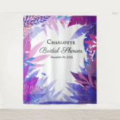 Tenture Fête de mariage avec fond tropical aquarelle avec  (Devant)