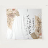 Tenture Fête de mariage avec herbe de Pampa et palme séché (Devant (Horizontal))