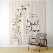 Tenture Fête de mariage bohème florale (En situation)