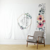 Tenture Fête de mariage botanique élégante (En situation (horizontale))