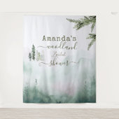 Tenture Fête de Mariage Champêtre dans les Bois (Devant)