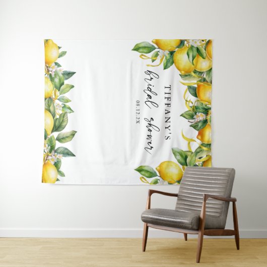 Tenture Fête de mariage Citron Citrus (En situation (horizontale))