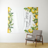 Tenture Fête de mariage Citron et Agrumes (En situation (horizontale))