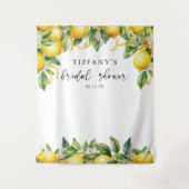 Tenture Fête de mariage Citron et Agrumes (Devant)