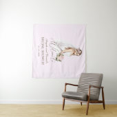 Tenture Fête de Mariage Elégante Tendre Rose Future Mariée (En situation (horizontale))