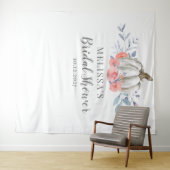 Tenture Fête de mariage floral avec citrouille blanche et (En situation (horizontale))