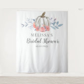 Tenture Fête de mariage floral avec citrouille blanche et (Devant)