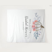 Tenture Fête de mariage florale au lilas avec citrouille b (Devant (Horizontal))