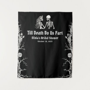 Tenture Fête de Mariage Halloween Jusqu'à ce que la Mort n