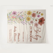 Tenture Fête de naissance Baby in Bloom (Devant (Horizontal))