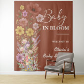 Tenture Fête de Naissance Baby in Bloom (En situation)