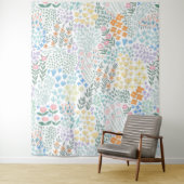 Tenture Fête de Naissance Moderne Floral Bébé en Fleur (En situation)