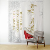 Tenture Fête de Noël de Santa Hat Snowflake (En situation)