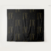 Tenture Fête de remise de diplôme à motif répétitif avec é (Devant (Horizontal))