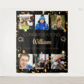 Tenture Fête de remise de diplôme collage photo de diplômé (Devant)