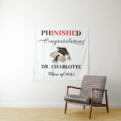 Tenture Fête de remise de diplôme de doctorat (En situation)