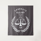 Tenture Fête de remise des diplômes de l'école de droit d' (Devant)