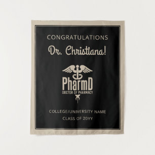 Tenture Fête de remise des diplômes en pharmacie PharmD pe