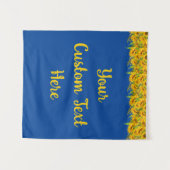 Tenture Fête de tournesol Anniversaire arrière-plan person (Devant (Horizontal))