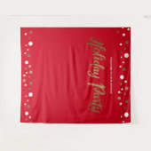 Tenture Fête de vacances rouge Toile de fond or Entreprise (Devant (Horizontal))