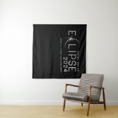 Tenture Fête de visualisation de l'éclipse solaire 2024 Li (En situation (horizontale))