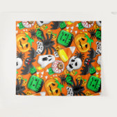 Tenture Fête des Candies Éffrayantes d'Halloween (Devant (Horizontal))
