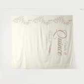 Tenture Fête des jumeaux espagnols de Quince Champagne Bot (Devant (Horizontal))