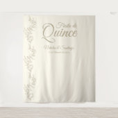 Tenture Fête des jumeaux espagnols de Quince Champagne Bot (Devant)