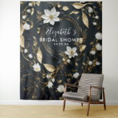 Tenture Fête des mariées à couronne florale - Photo Booth  (En situation)