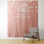 Tenture Fête des mariées arrière-plan Couple Mason Jars Ro (En situation)