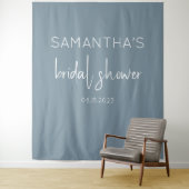 Tenture Fête des mariées Boho bleu foncé (En situation)