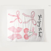 Tenture Fête des mariées Coquette Bow arrière-plan photo (Devant (Horizontal))