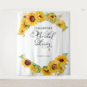 Tenture Fête des mariées d'automne de fleurs de tournesol  (Devant)