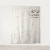 Tenture Fête des mariées de bijoux de perles - Photo Booth (Devant)