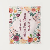 Tenture Fête des mariées de chute dans l'amour Fiançailles (Devant)