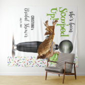 Tenture Fête des mariées de crème glacée au chocolat (En situation (horizontale))