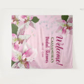 Tenture Fête des mariées de printemps Pink Tiger Lily Pear (Devant (Horizontal))