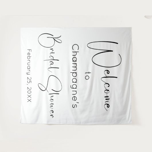 Tenture Fête des mariées de script moderne - Accueil (Devant (Horizontal))